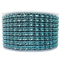 BLING RIBBON WRAP - LIGHT BLUE 1 1/2" 3 YARDS