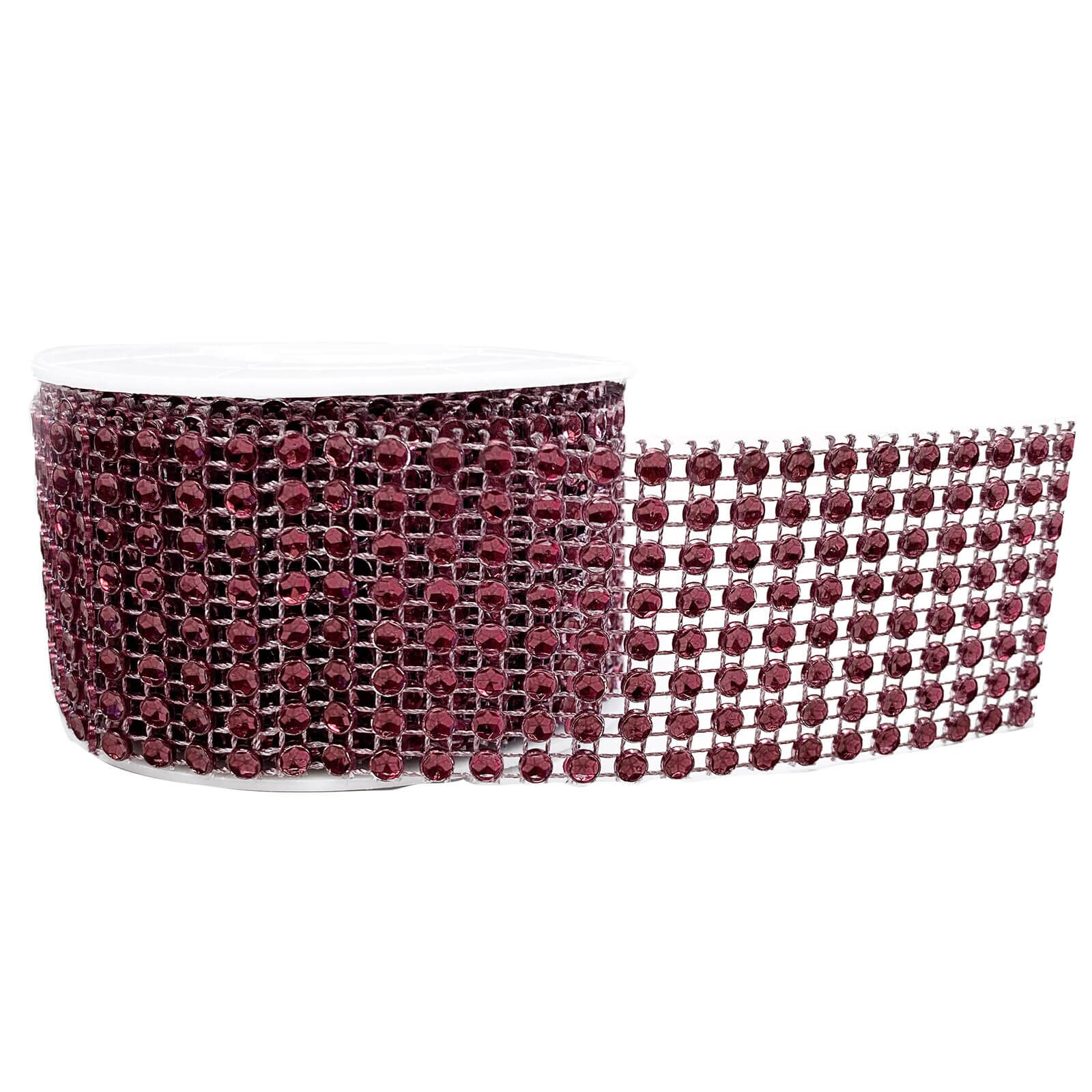 BLING RIBBON WRAP - BURGUNDY 1 1/2" 3 YARDS