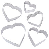 HEARTS GALORE COOKIE CUTTER 5 PIECE SET