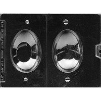 MOLD - 3D SMOOTH EGG W/FLAT BOTTOM 4" (2)