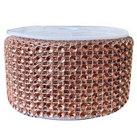 BLING RIBBON WRAP - ROSE GOLD 1 1/2" 3 YARDS