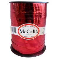RED METALLIC CURLING RIBBON - 500 YARDS