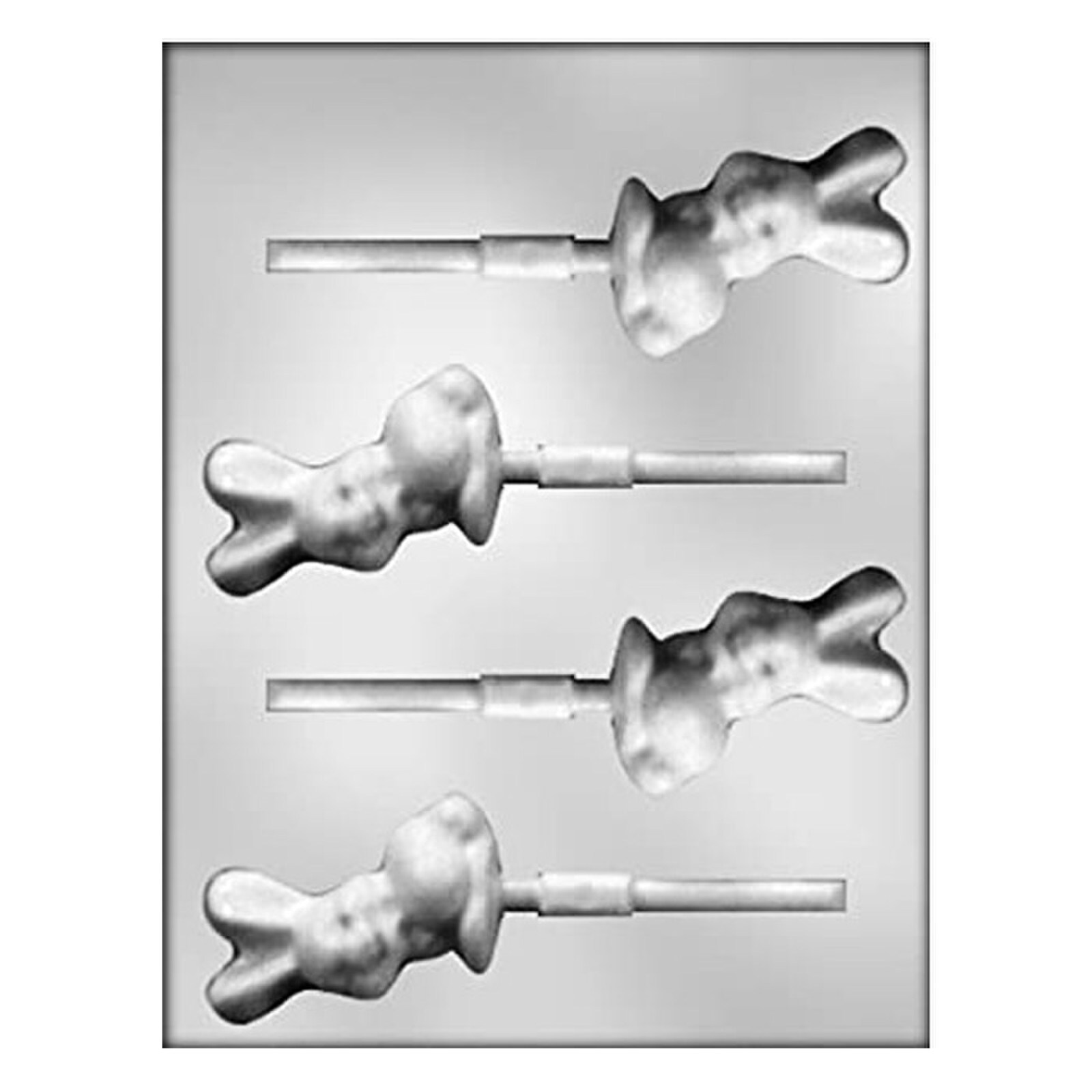 MOLD - SIDEVIEW SMILING BUNNY LOLLY 2 3/4" (4)