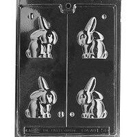MOLD - 3D FAT SITTING BUNNY 3" (2)