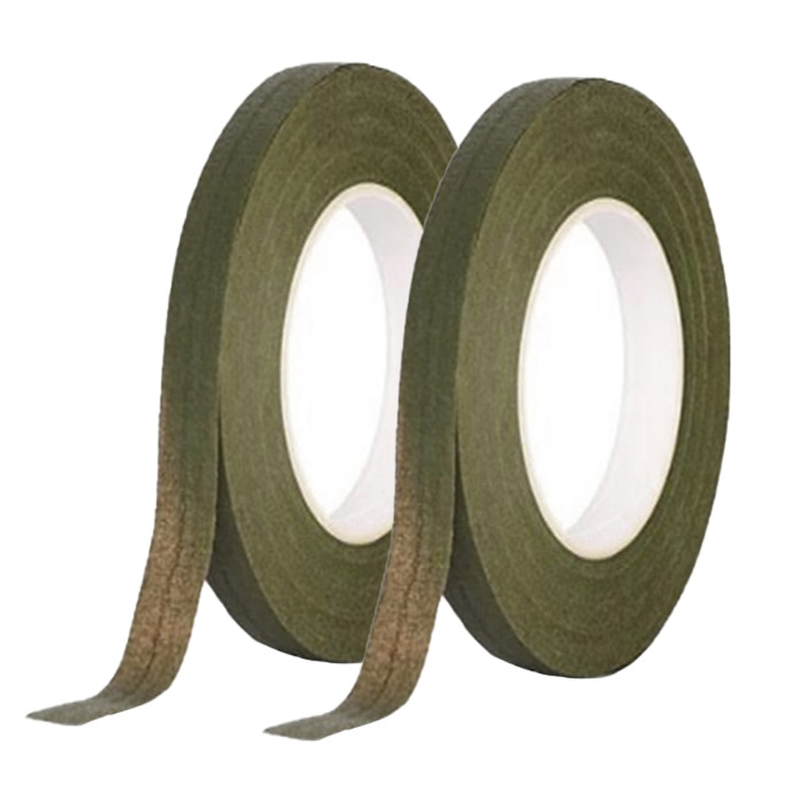 FLORIST TAPE 1/4" OLIVE GREEN 2 ROLLS  PER PACKAGE