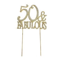 BLING PICK - GOLD NUMBER 50 & FABULOUS 4 3/4"