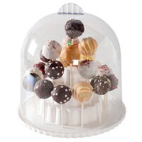 CAKE POP STAND WITH DOME LID - HOLDS 25 POPS