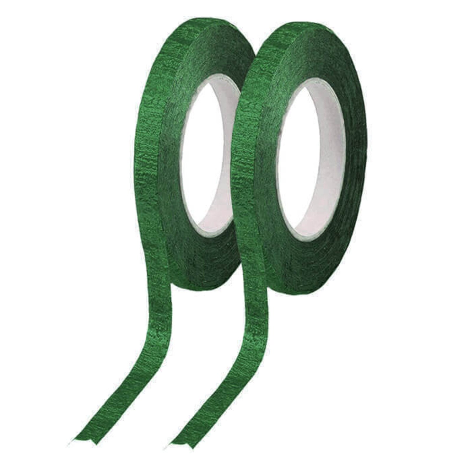 FLORIST TAPE 1/4" METALLIC GREEN 2 ROLLS PER PACKAGE