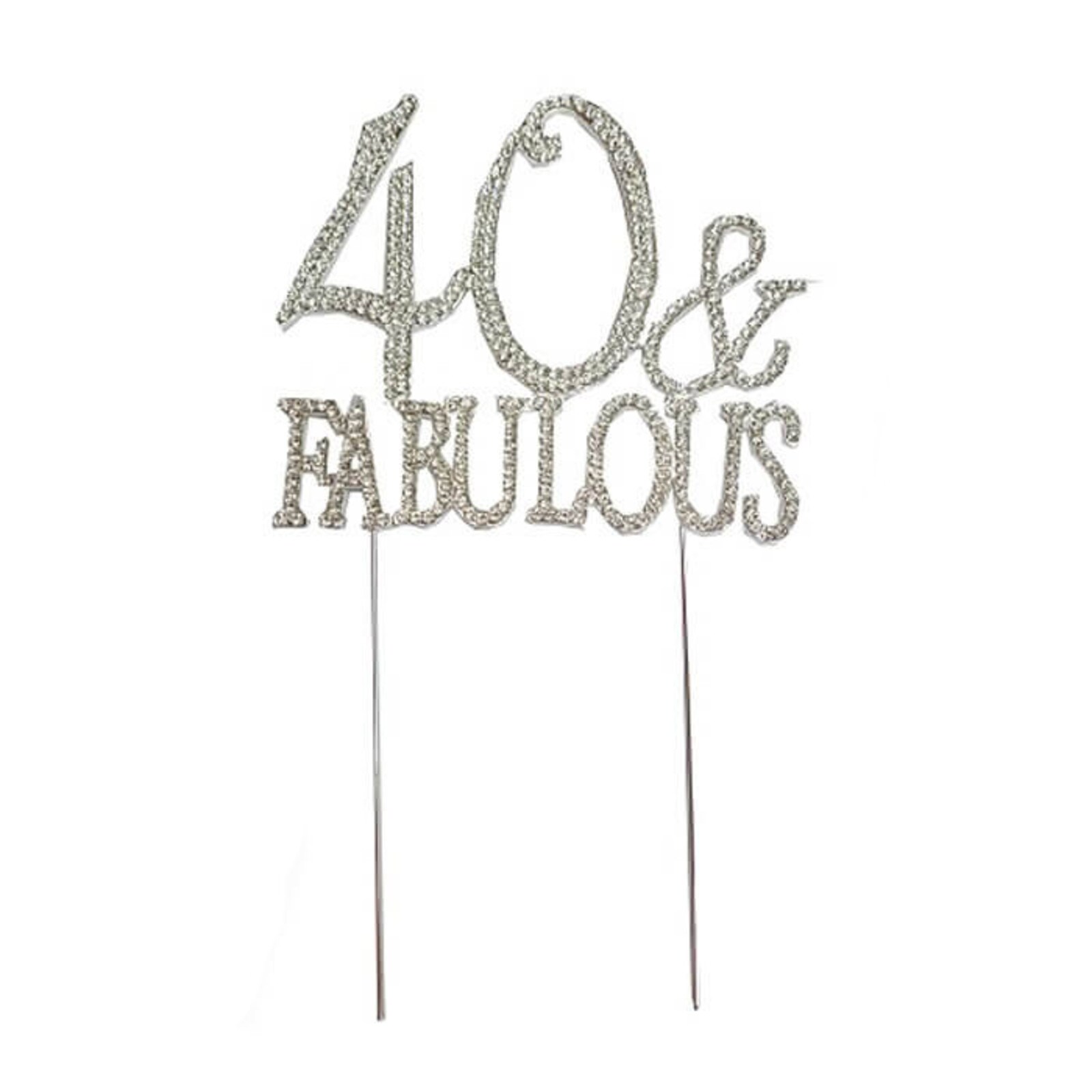 BLING PICK - SILVER NUMBER 40 & FABULOUS 4 3/4"