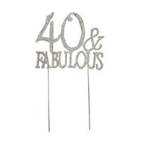 BLING PICK - SILVER NUMBER 40 & FABULOUS 4 3/4"