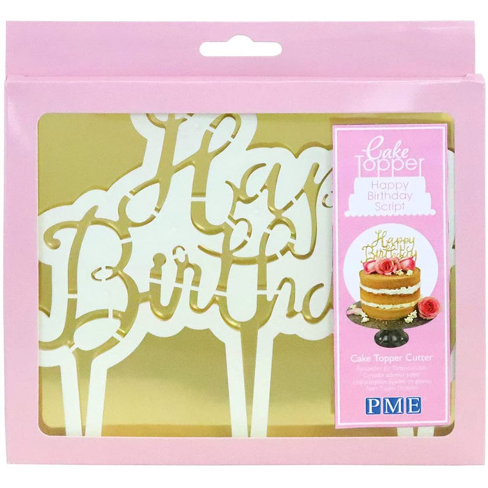 PME HAPPY BIRTHDAY CAKE TOP CUTTER - SCRIPT