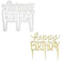 PME HAPPY BIRTHDAY CAKE TOP CUTTER - MODERN