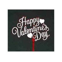 HAPPY VALENTINES DAY WITH HEART PICK