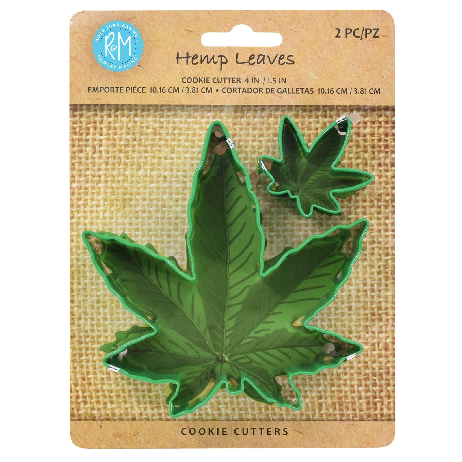 MARIJUANA (HEMP) LEAF 2 PIECE CUTTER SET