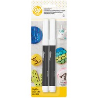 WILTON BLACK FOOD COLOR MARKER - 2 PC FINE & BOLD