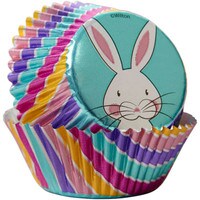 WILTON EASTER RABBIT STANDARD FOIL BAKING CUPS - 24 PC