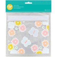 WILTON BUTTERFLY & FLOWER RESEALABLE PARTY BAGS