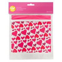 WILTON RESEALABLE HEART TOSS PARTY BAGS - 20 PC