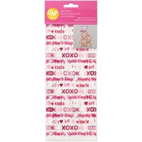 WILTON VALENTINE WORDS W/TIES PARTY BAGS - 20 PC