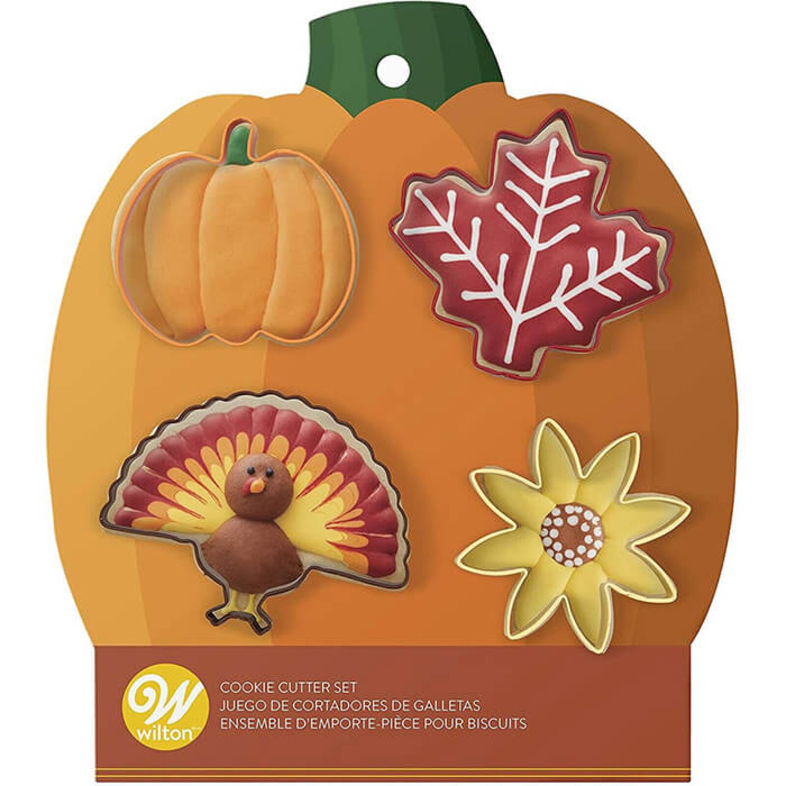 WILTON THANKSGIVING / FALL METAL CUTTER 4-PC SET