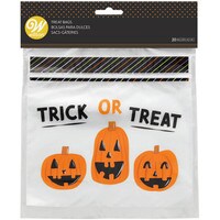 WILTON "TRICK OR TREAT" RESEALABLE PARTY BAGS - 20 PC