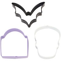 WILTON HALLOWEEN HAUNTED METAL CUTTERS #2 - 3 PC