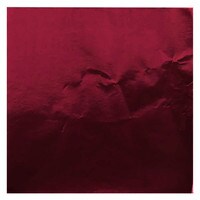FOIL SQUARE WRAPPER - 3" X 3" - BURGUNDY