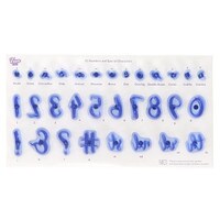 PME FUN FONTS - SCRIPT SYMBOLS & #S STAMPING SET 31 PCS