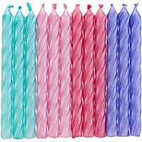 WILTON BIRTHDA CANDLES - METALLIC UNICORN COLORS 2.5" 12 PC