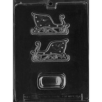 MOLD - SMALL 3D SLEIGH  4" X 2 1/2" X 3/4" (3)