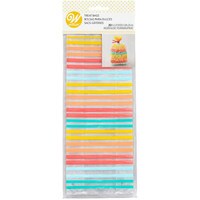 WILTONS STRIPED PARTY BAGS W/ TIES - 20 PC
