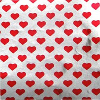 FOIL SQUARE WRAPPER - 4" X 4" - RED HEARTS