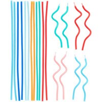 WILTON BIRTHDA CANDLES - STRAIGHT & CURLY 12 PC