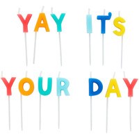 WILTON "YAY ITS YOUR DAY"CANDLE PICKS 13 PC