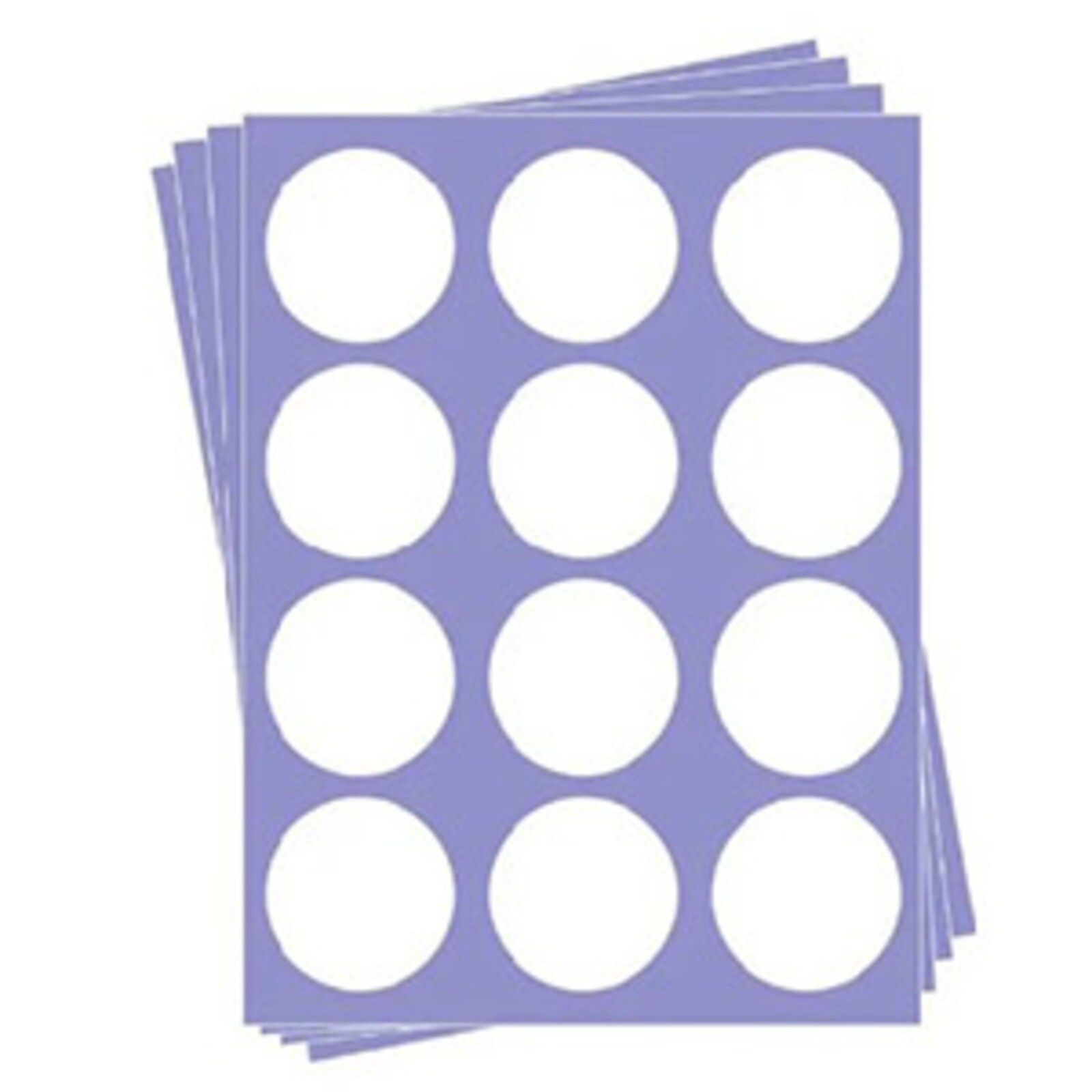 EDIBLE PAPER 2" ROUND - 24 SHEETS - 12 CIRCLES PER SHEET