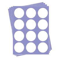 EDIBLE PAPER 2" ROUND - 24 SHEETS - 12 CIRCLES PER SHEET