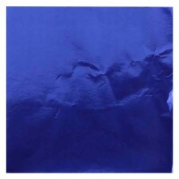FOIL SQUARE WRAPPER - 4" X 4" DARK BLUE  