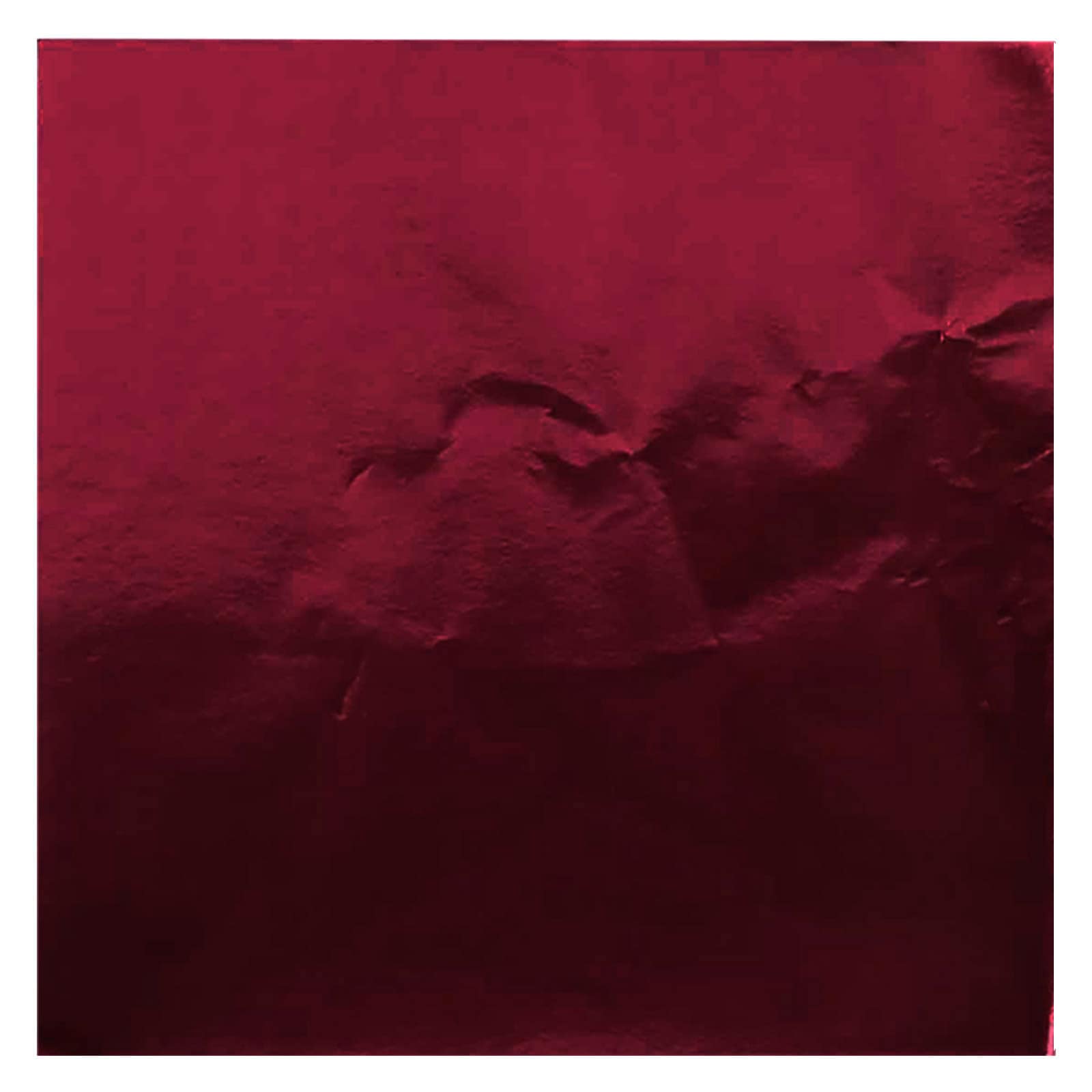 FOIL SQUARE WRAPPER - 4" X 4" BURGUNDY  