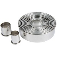 ROUND PLAIN CUTTER 11 PC SET IN CLEAR BOX