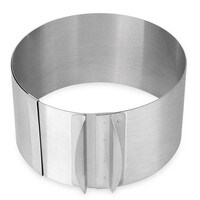 ROUND ADJUSTABLE CAKE MOULD FRAME 6.5" - 11.5"