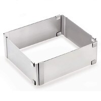 SQUARE ADJUSTABLE CAKE MOULD FRAME 6" - 11"