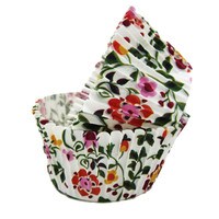 FLORAL DAMASK STD BAKING CUPS - 50 PC