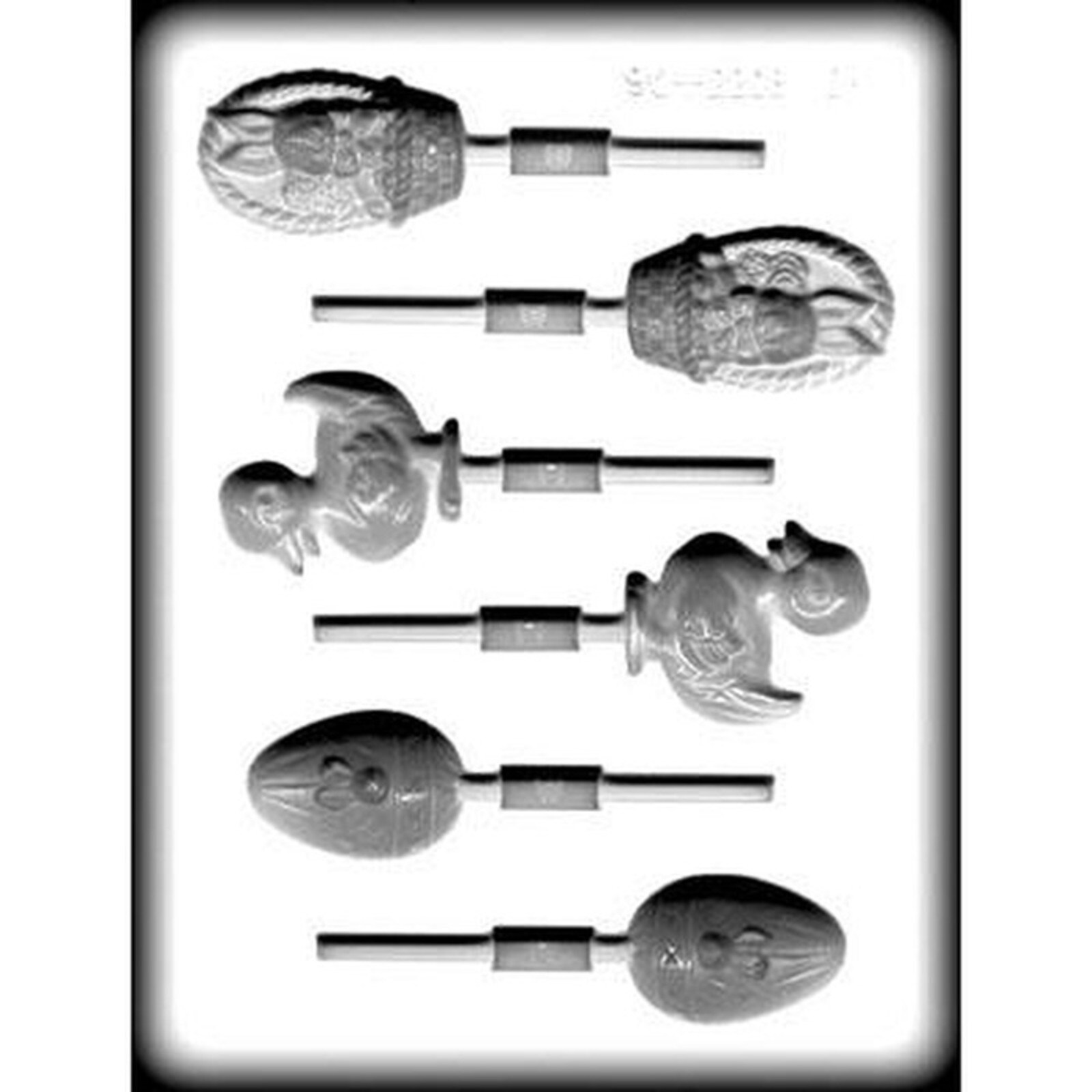 HARD CANDY MOLD - EASTER ASSORTED LOLLIES (6)