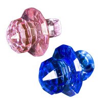 BABY PACIFIERS PINK & BLUE 1 1/2" 6 PC SET