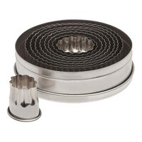 ATECO S/S FLUTED OVAL CUTTER SET - 9 PC