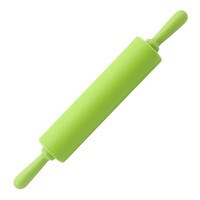 SILICONE NON STICK ROLLING PIN - LIME GREEN