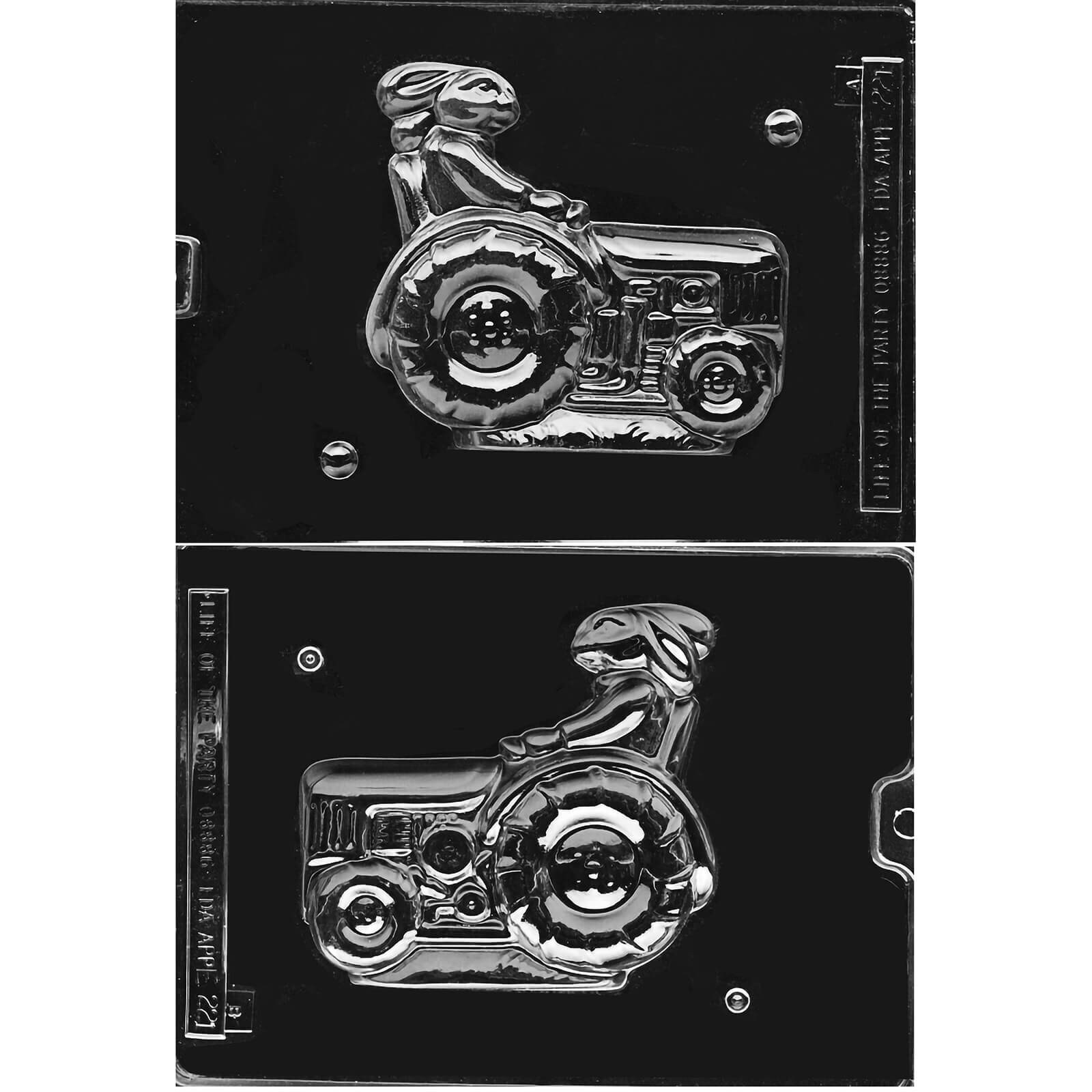 MOLD - 3D BUNNY ON TRACTOR 5" (2)