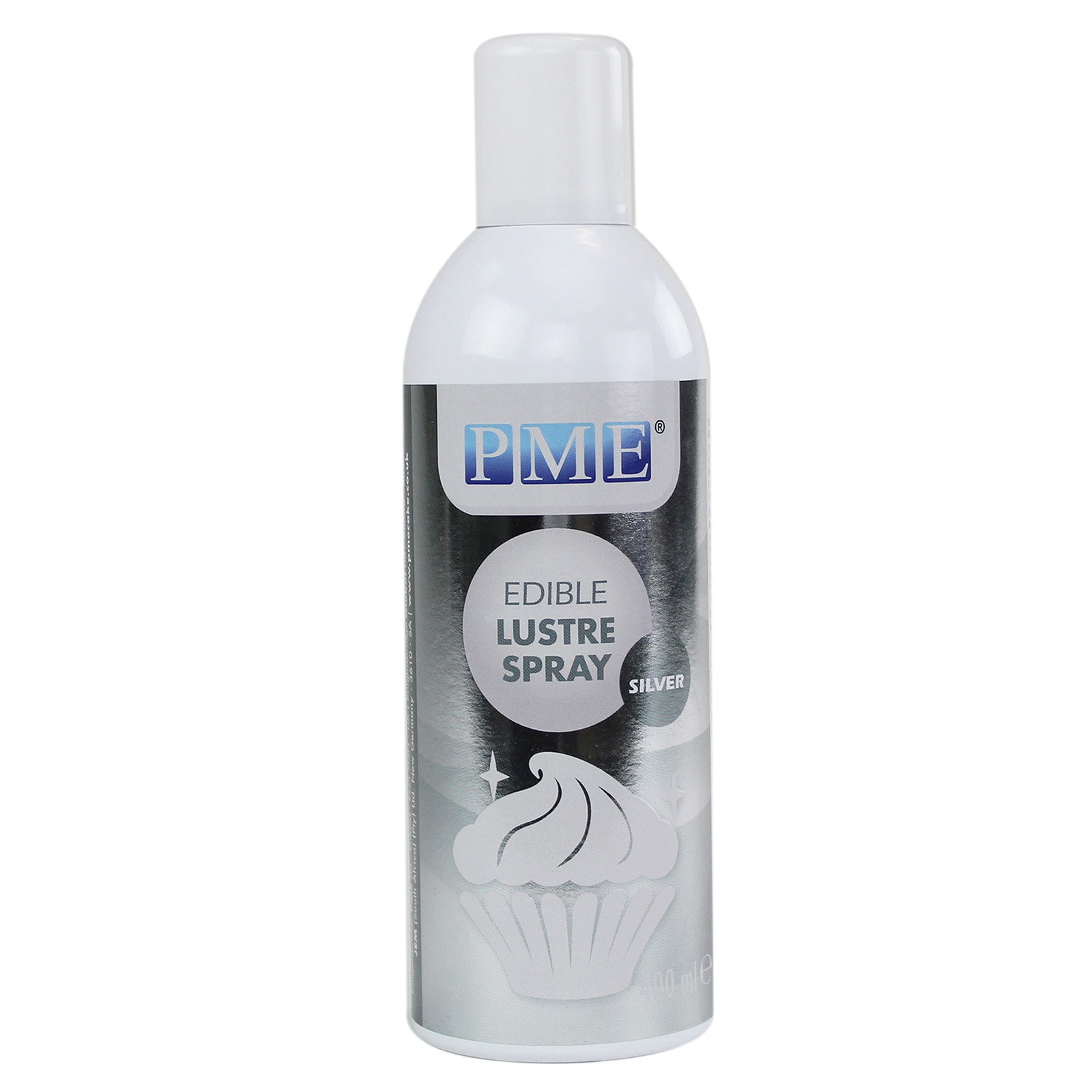 PME EDIBLE LUSTRE SPRAY - SILVER 400 ML