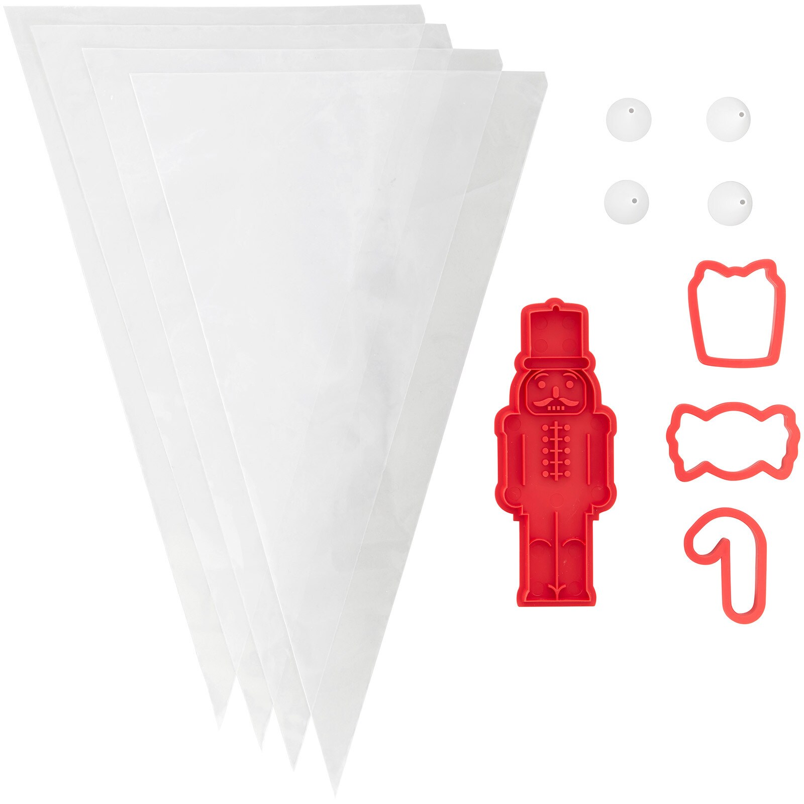 WILTON NUTCRACKER COOKIE STAMP 12 PC SET