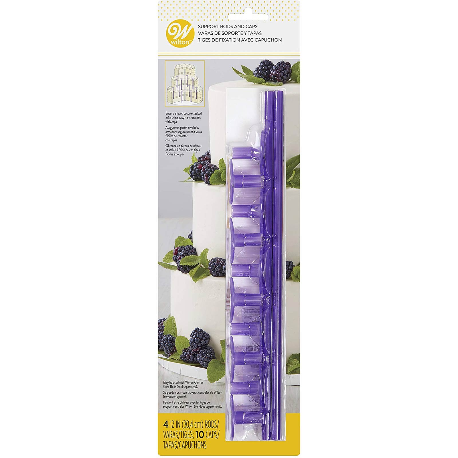 DOWELS PLASTIC RODS & CAPS 14 PC SET